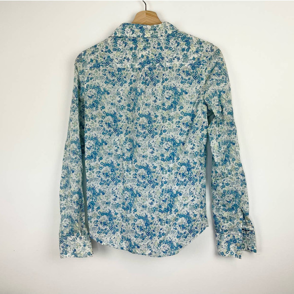 American Eagle Floral Button Up Shirt Blouse - Picture 3 of 6
